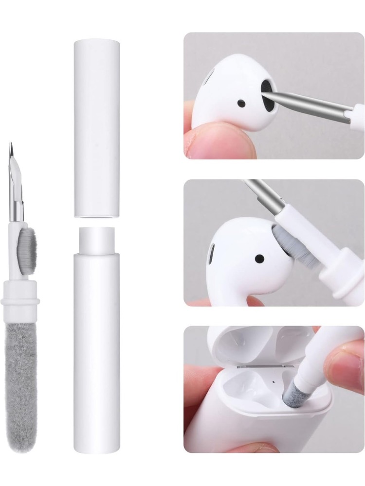 Airpod Temizleme Kiti, Süngerli 3’ü 1 Arada Airpod Temizleyici Kalem, Kablosuz Kulaklıklar