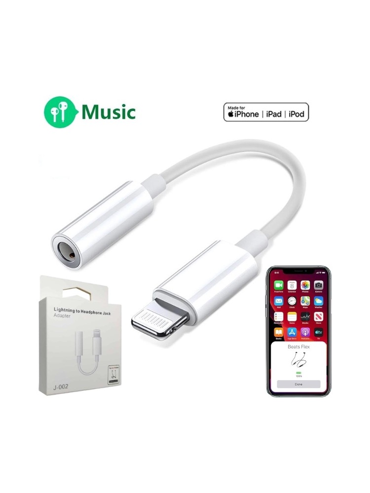 Lightning – 3,5 mm Kulaklık Jakı Adaptörü / Pop-Up