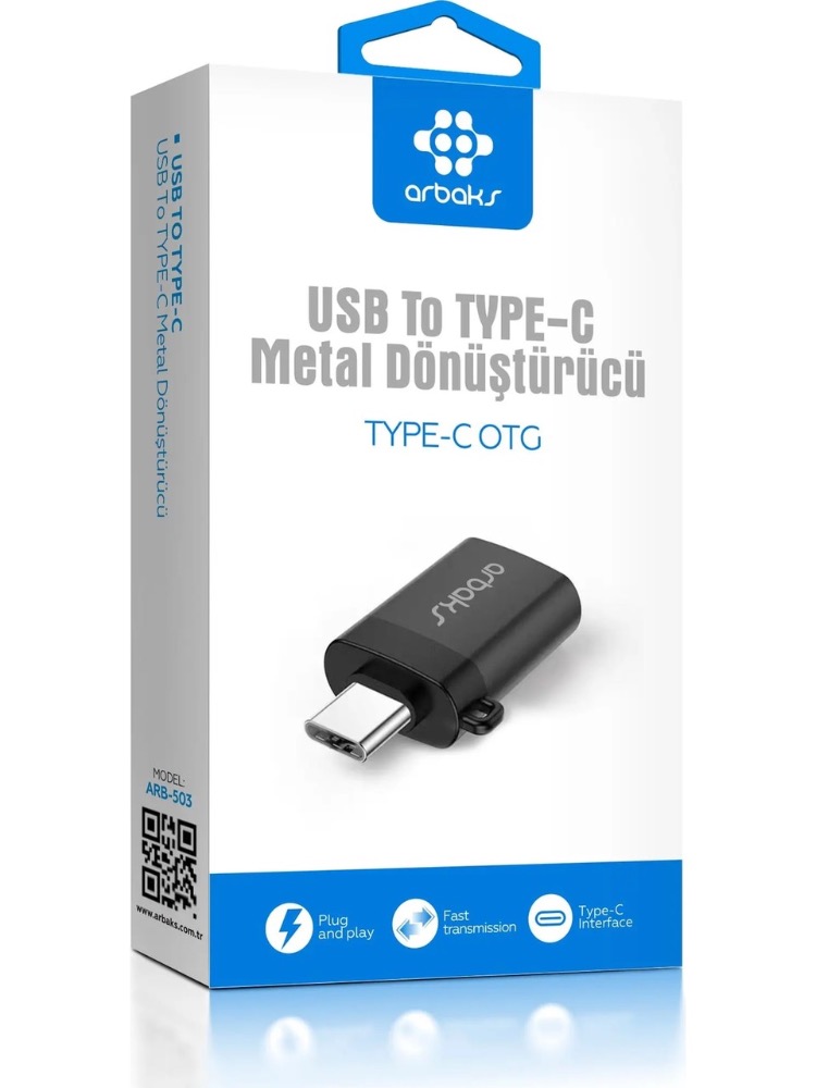 Type-C To USB Metal Dönüştürücü Otg Arbaks ARB-503
