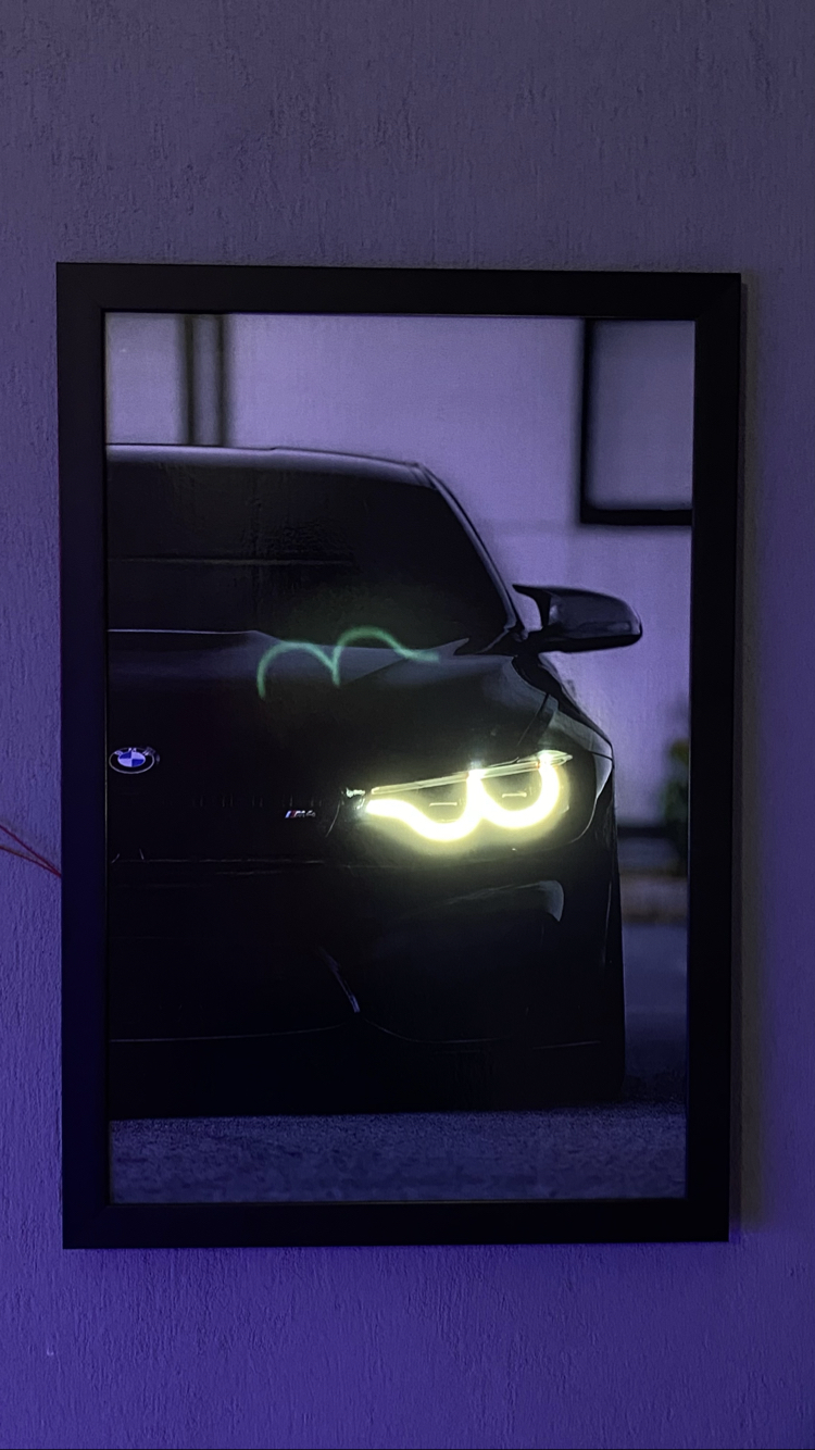 BMW Neon tablo