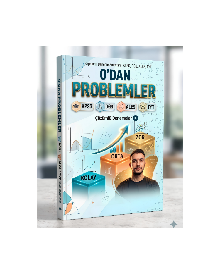 0'dan Problemler Çözümlü Deneme E-Kitabı (TYT-KPSS-DGS-ALES)
