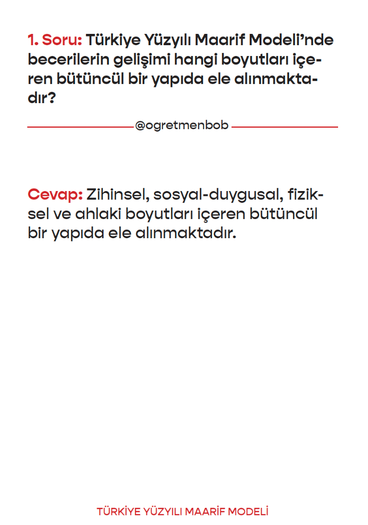 E-KİTAP 100 SORUDA MAARİF MODEL 