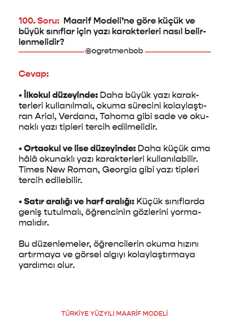 E-KİTAP 100 SORUDA MAARİF MODEL 