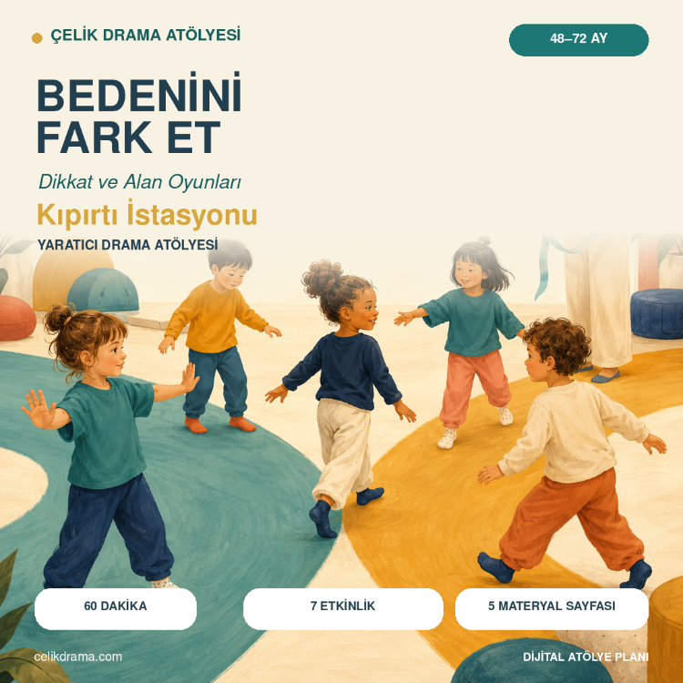 Bedenini Fark Et – Kıpırtı İstasyonu 48–72 Ay Okul Öncesi Yaratıcı Drama Atölyesi
