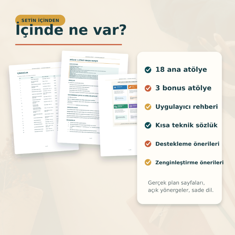 3 Sınıf Birinci Dönem Drama Atölyeleri Seti-MEB Uyumlu