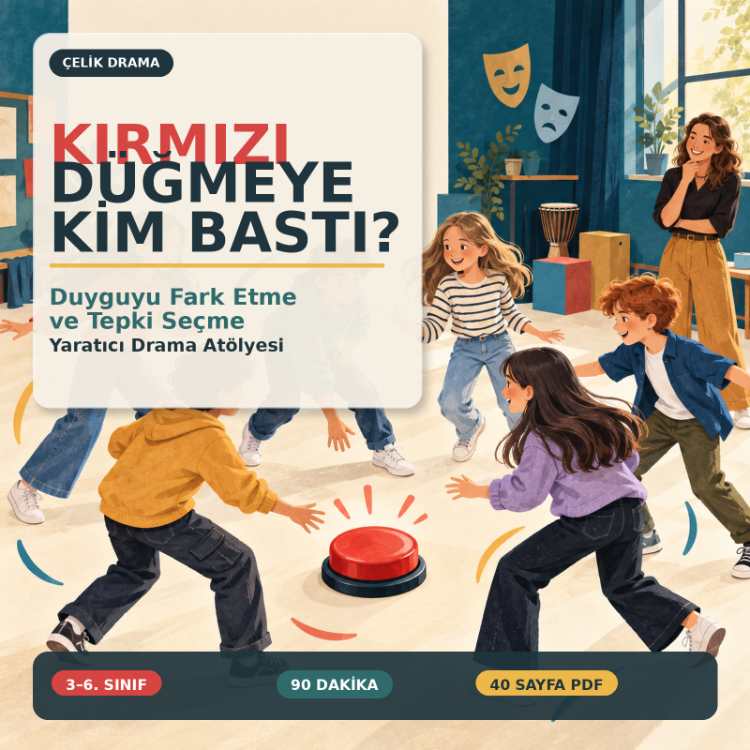 Kırmızı Düğmeye Kim Bastı? | Duyguyu Fark Etme Drama Atölyesi | 3–6. Sınıf