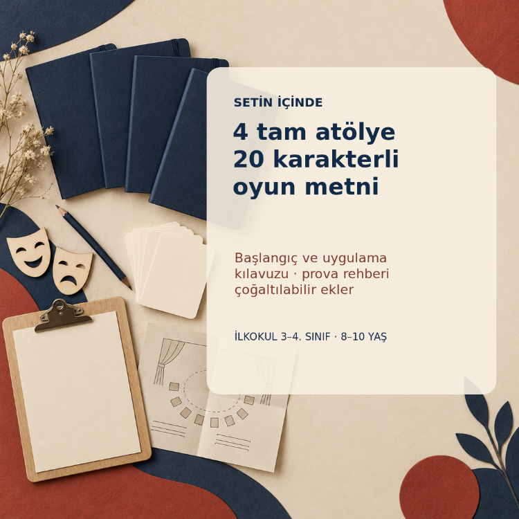 Çemberden Sahneye-Kayıp Eşyalar Bürosu | 3 ve 4. Sınıf Yaratıcı Drama ve Kısa Oyun Seti