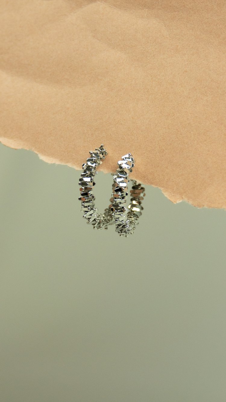Silver Zigzag Küpe