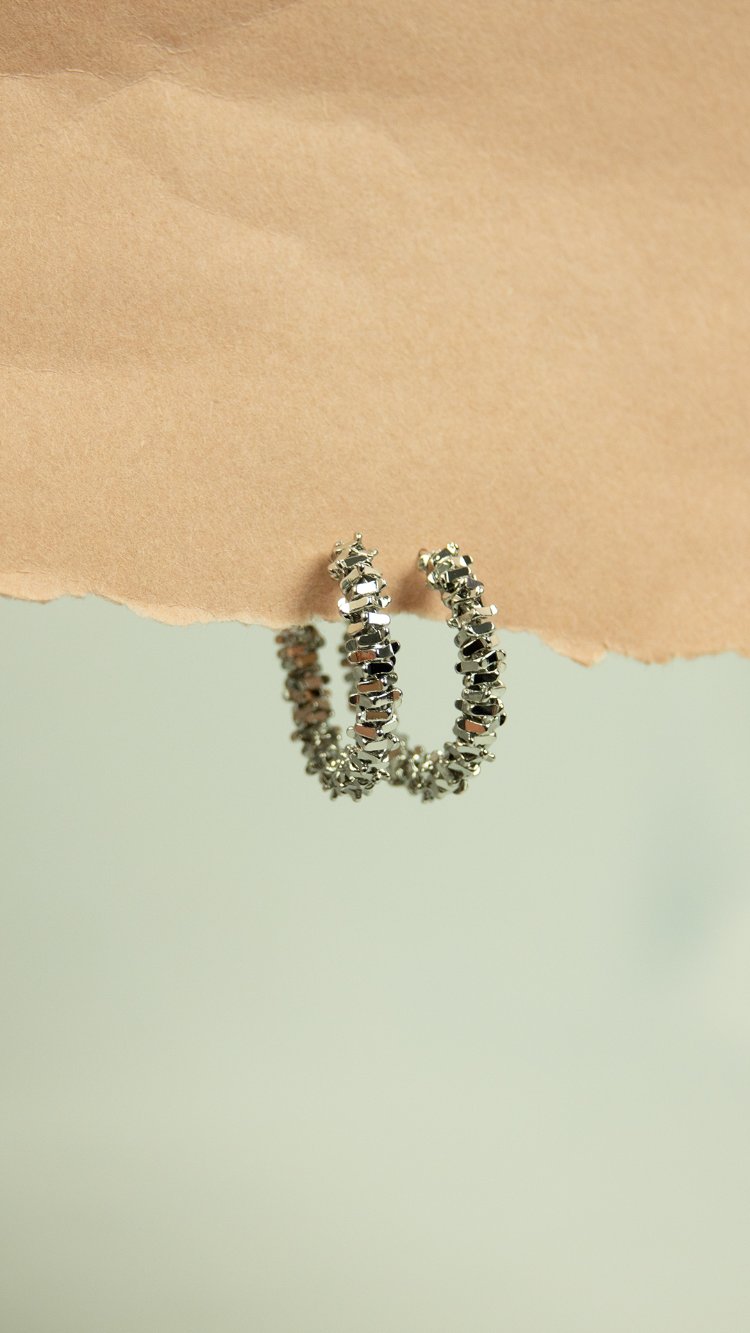 Silver Zigzag Küpe