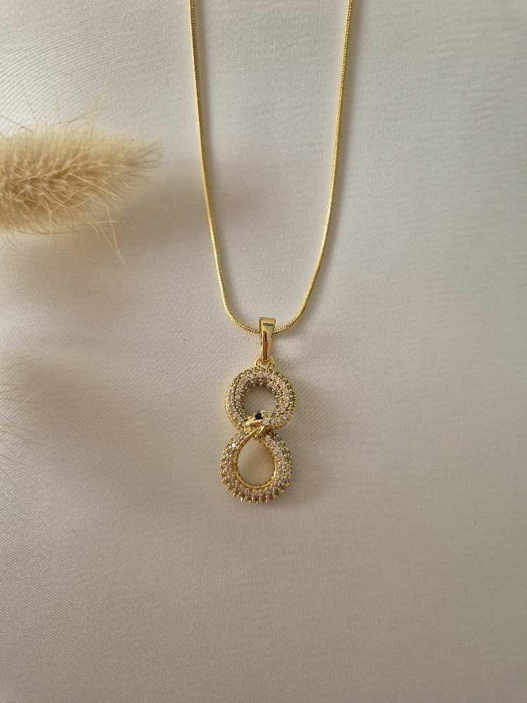 Gold Sonsuzluk kolye
