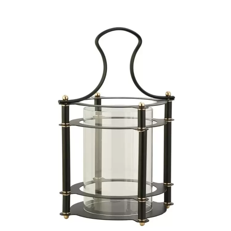 Gold Toplu Siyah Fener | Black Lantern with Gold Ball
