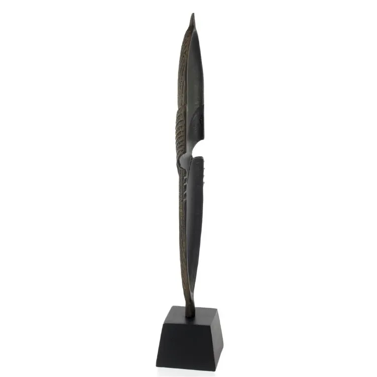  Siyah Metal Yaprak Dekoratif Obje 75 cm