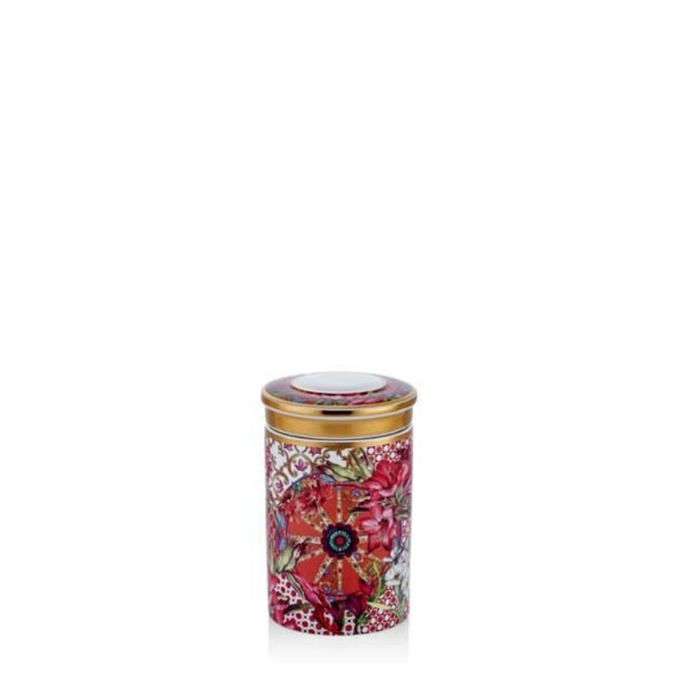 Lilyum Desenli Large Silindir Kutu