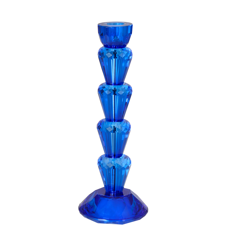 Blue Kristal Şamdan Büyük Boy