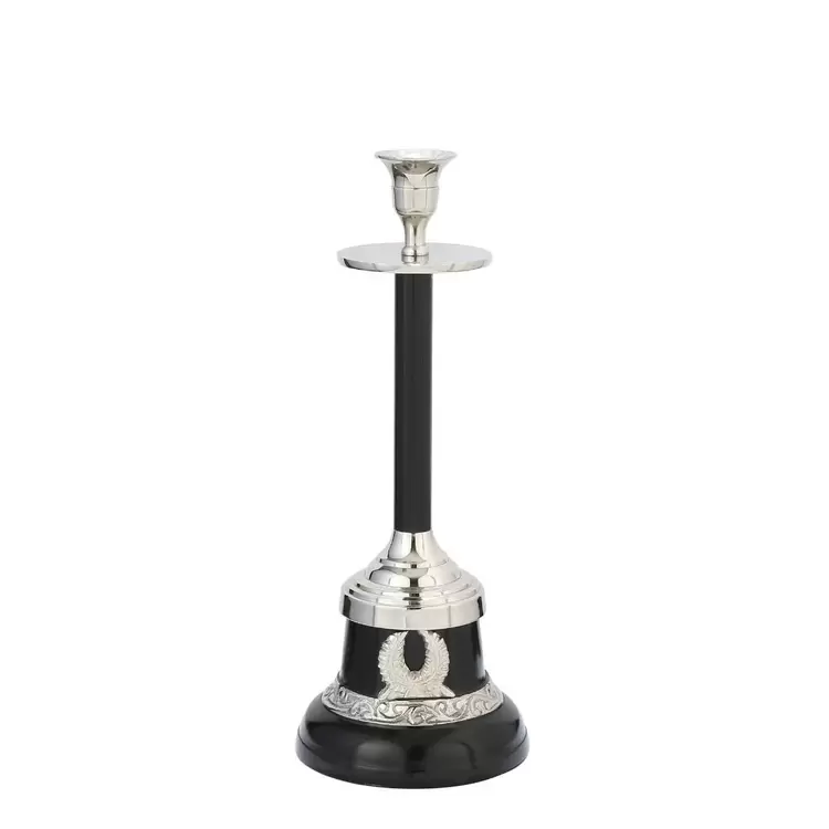 Gümüş Dekoratif Küçük Boy Mumluk | Silver Decorative Small Size Candle Holder