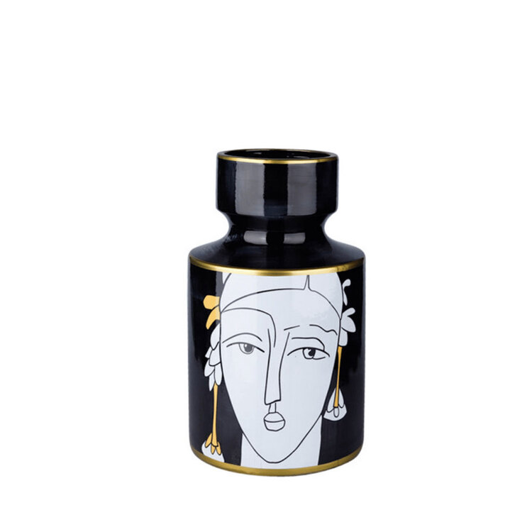 Luckyart Küpeli Kadın Boğumlu Vazo