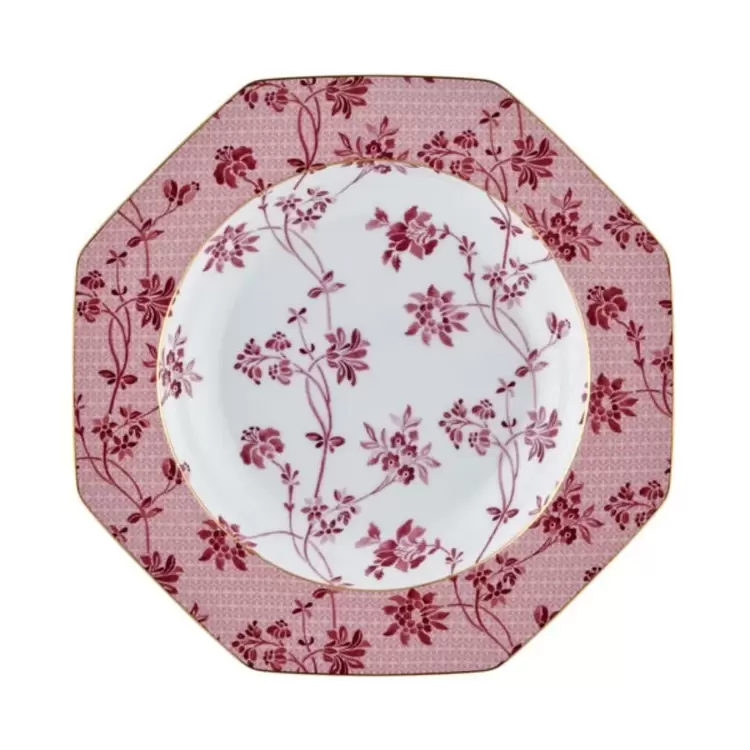 Tea Delight Soup Plate Regency Damask Red (Yemek Tabağı 21,5 cm )