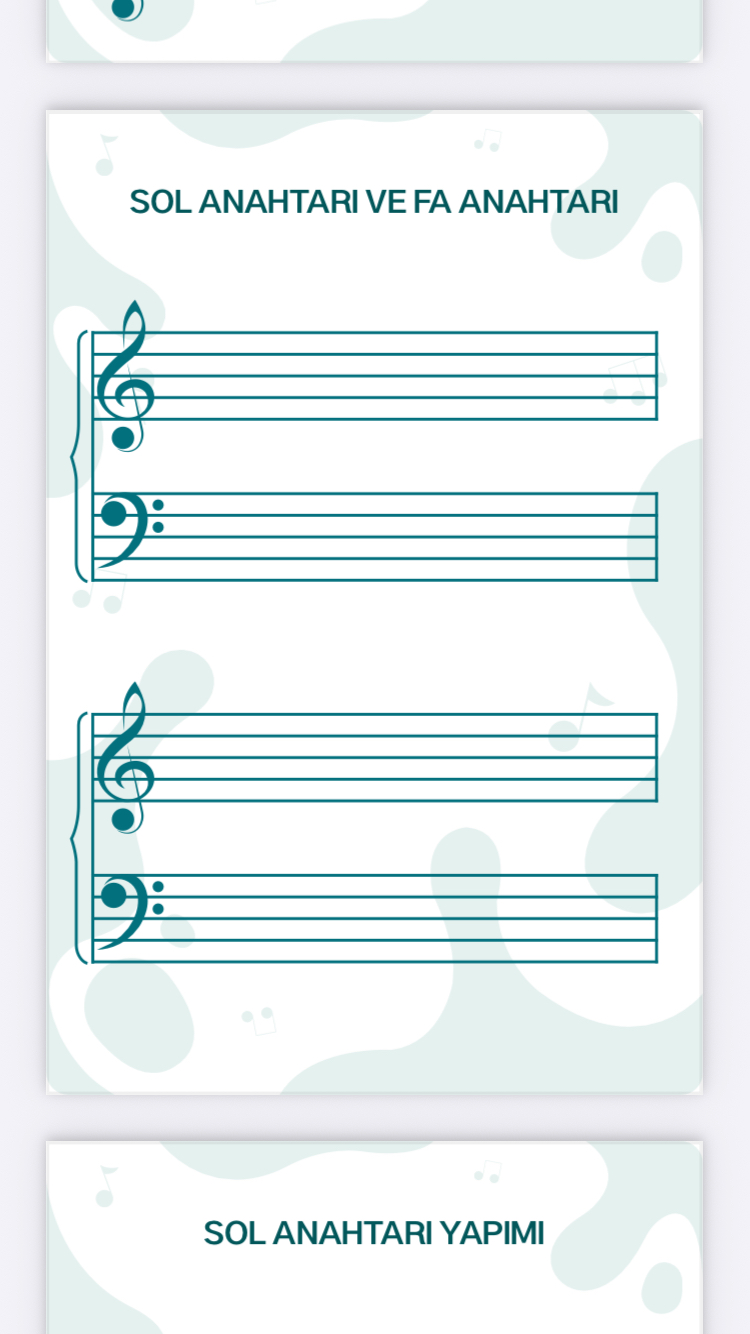 Müzik çalışma sayfaları