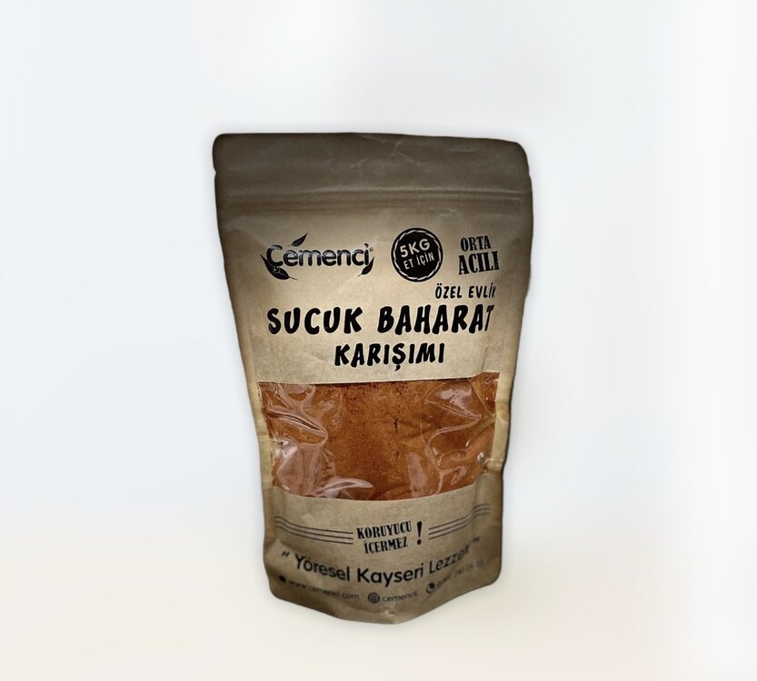 1. Sınıf Özel Evlik Sucuk baharat karışımı 600 gr (5 kg et için)