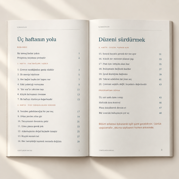 21 GÜNDE SOSYAL ÇEVRENİ CANLANDIR