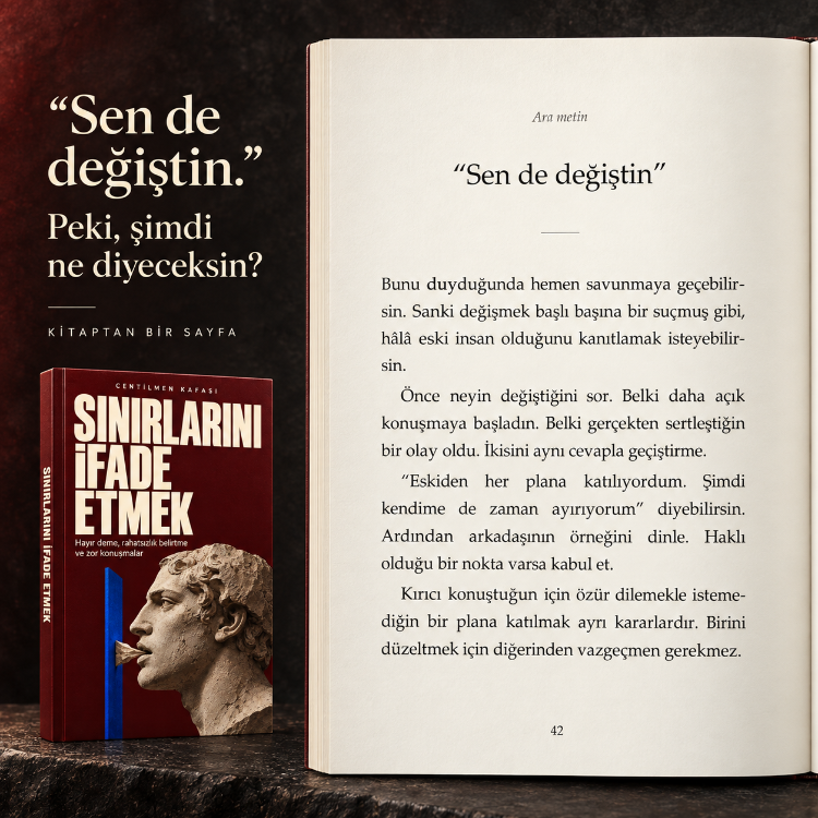 SINIRLARINI İFADE ETMEK - Hayır deme, rahatsızlık belirtme ve zor konuşmalar