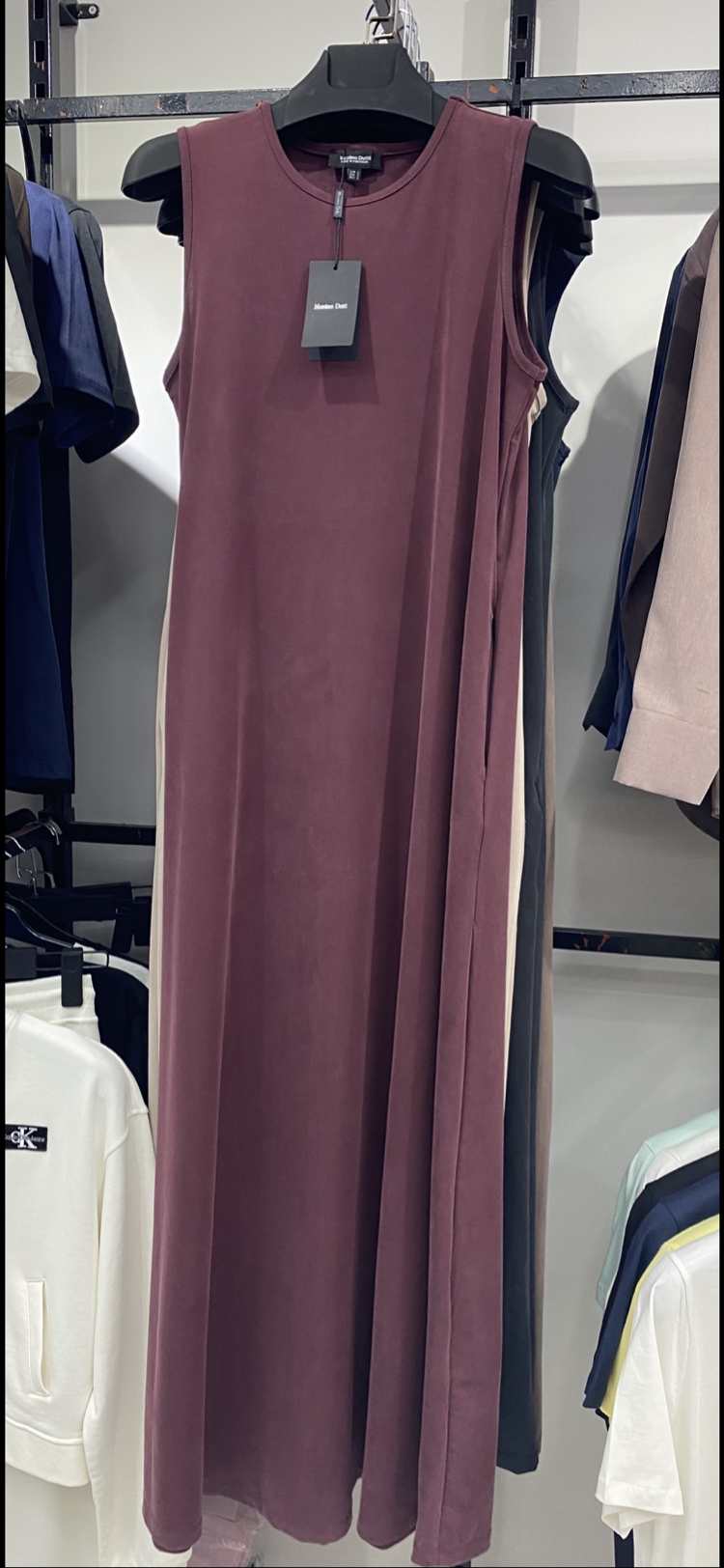 Modal elbise bordo