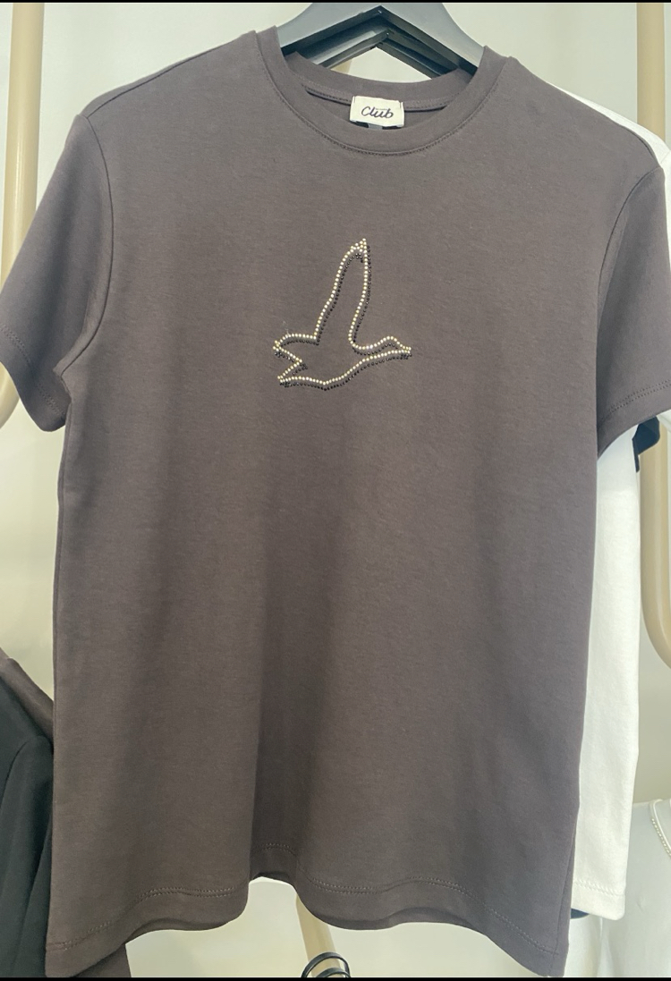 Orjinal marka kuslu tshirt