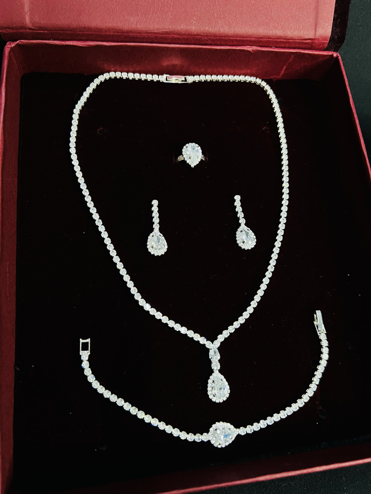 Damla Zirkon set kolye