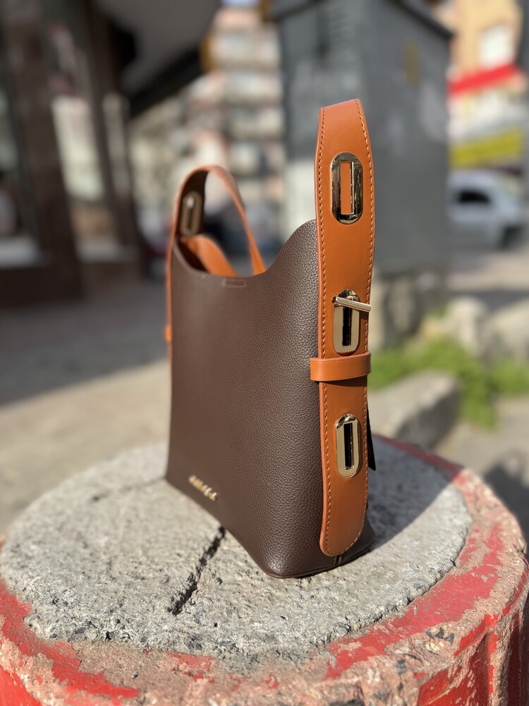 ANGELPOLO Orijinal kahve ve taba rengi 