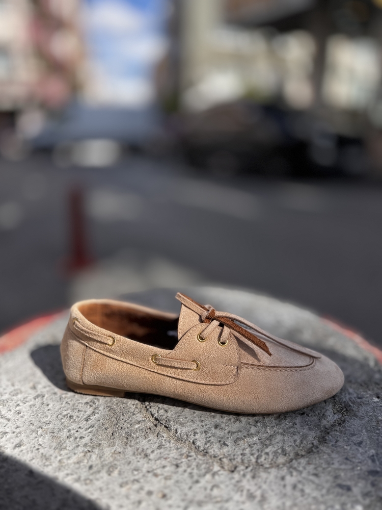 Bej Kadın Loafer Ayakkabı Makson ürün kodu 2090