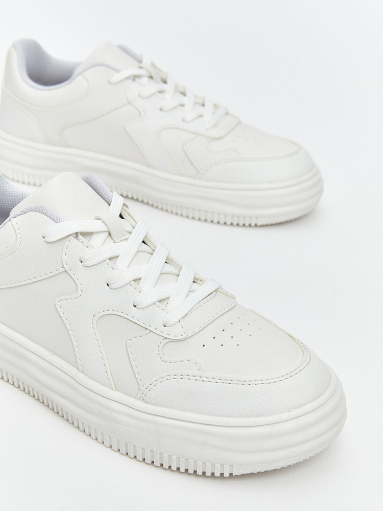 Beyaz Sneaker Spor Ayakkabı 