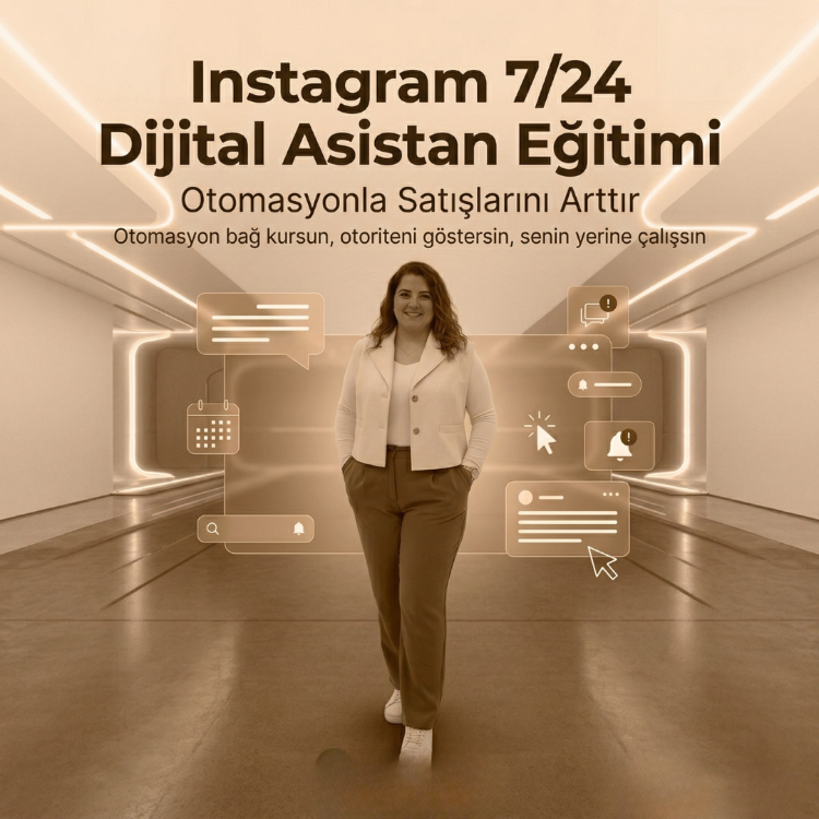 Instagram İçin 7/24 Dijital Asistan Eğitimi Canlı Eğitim