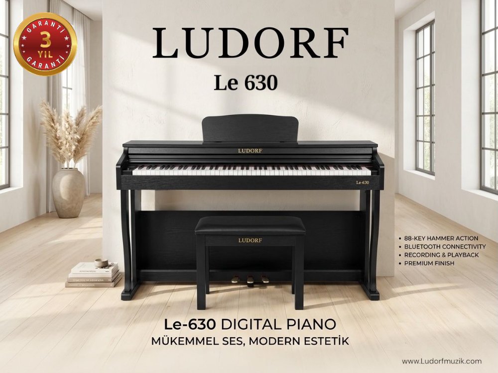 LUDORF LE-630 DİJİTAL KONSOL PİYANO