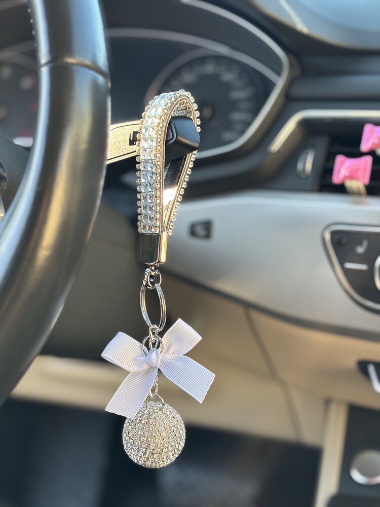 Gümüş Swarovski Anahtarlık