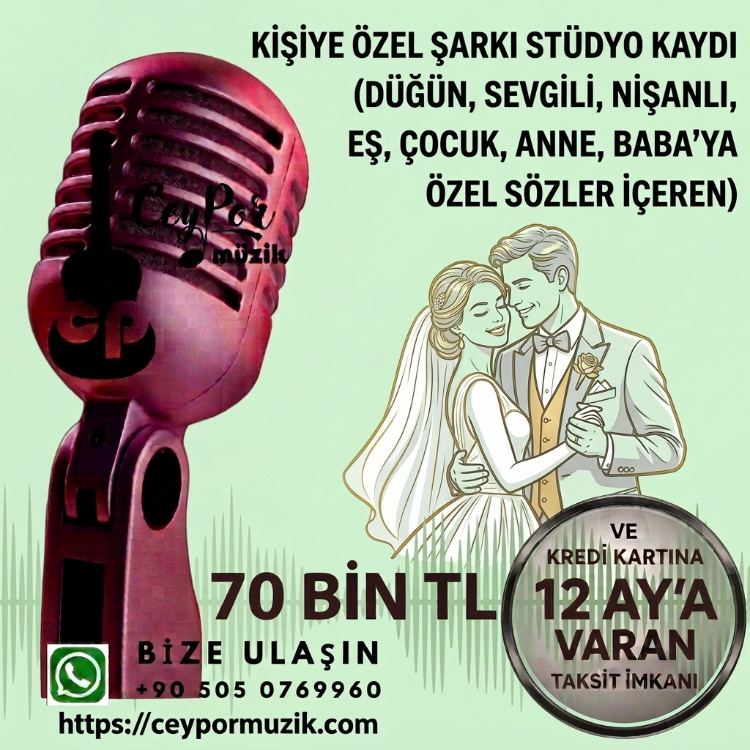 Kişiye Özel Şarkı Stüdyo Kaydı