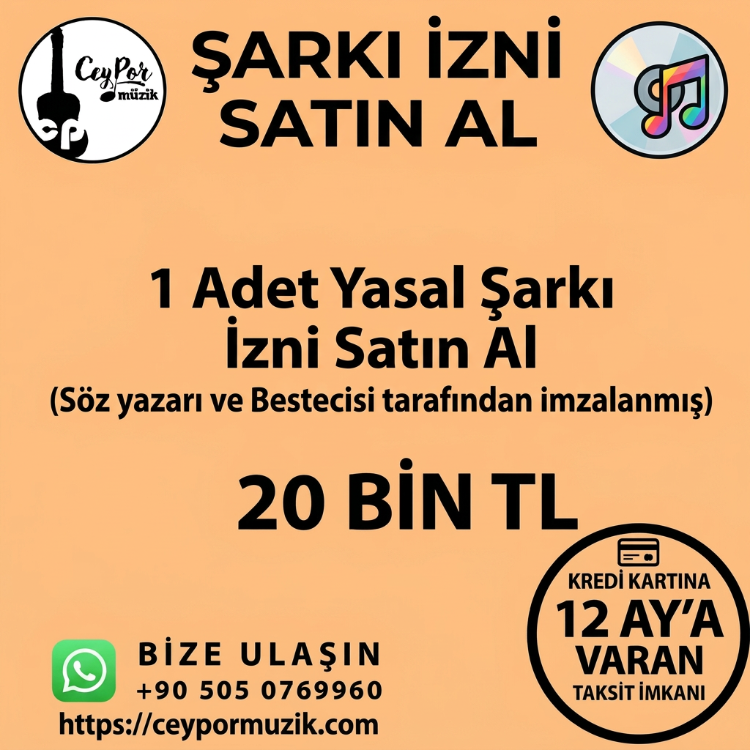 ŞARKI İZNİ SATIN AL - YALAN AŞKIYLA ŞARKISI