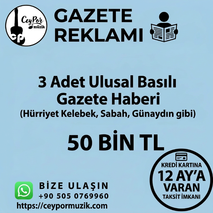3 ADET ULUSAL BASILI GAZETE REKLAMI