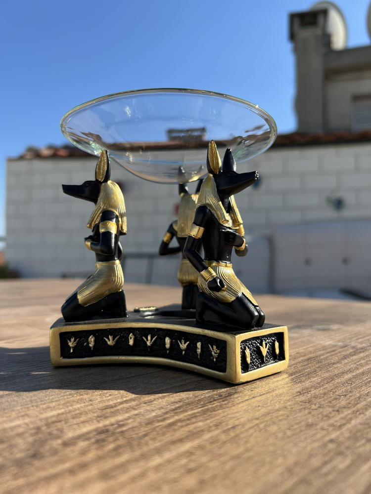 Antik Mısır Buhurdanlık ve Piramit Set
