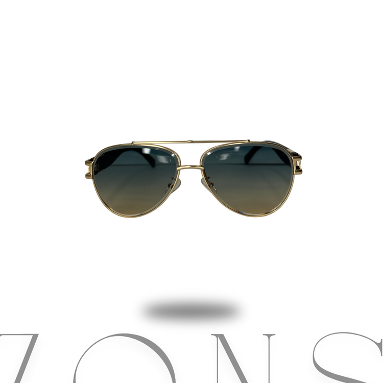 Premium Aviator Güneş Gözlüğü - Altın Metal Çerçeve