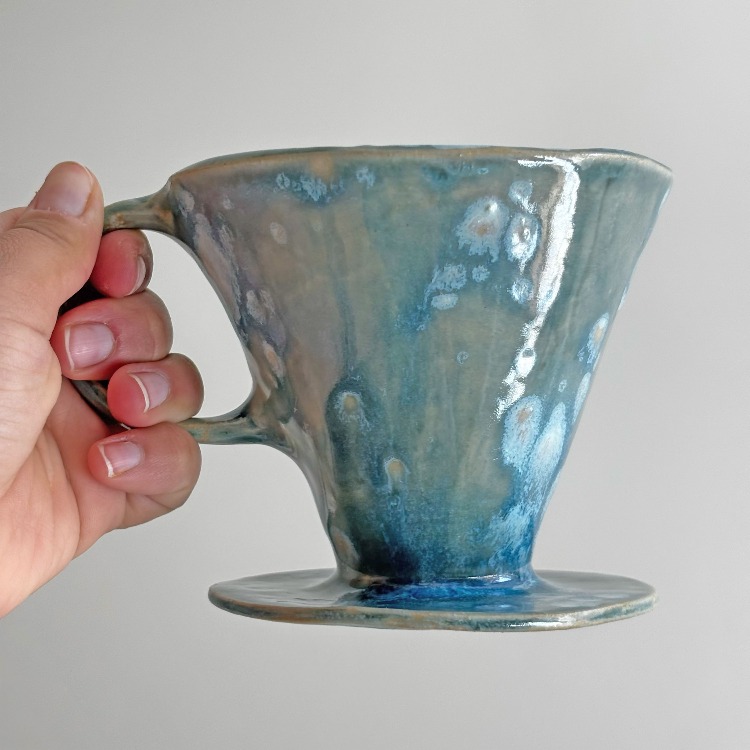 Patina Kristal Mavi V60 demleme seti