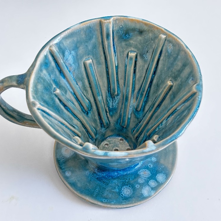 Patina Kristal Mavi V60 demleme seti