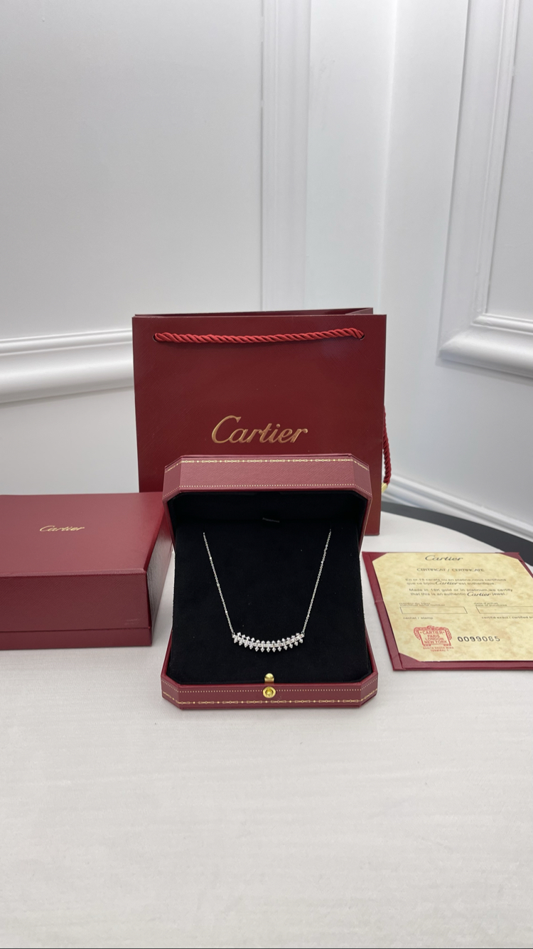 Cartier Clash Medium Silver Kolye Kutulu