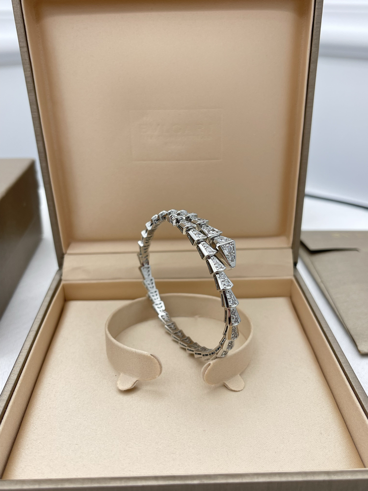 Bvlgari Serpenti Viper Silver Taşlı Kutulu