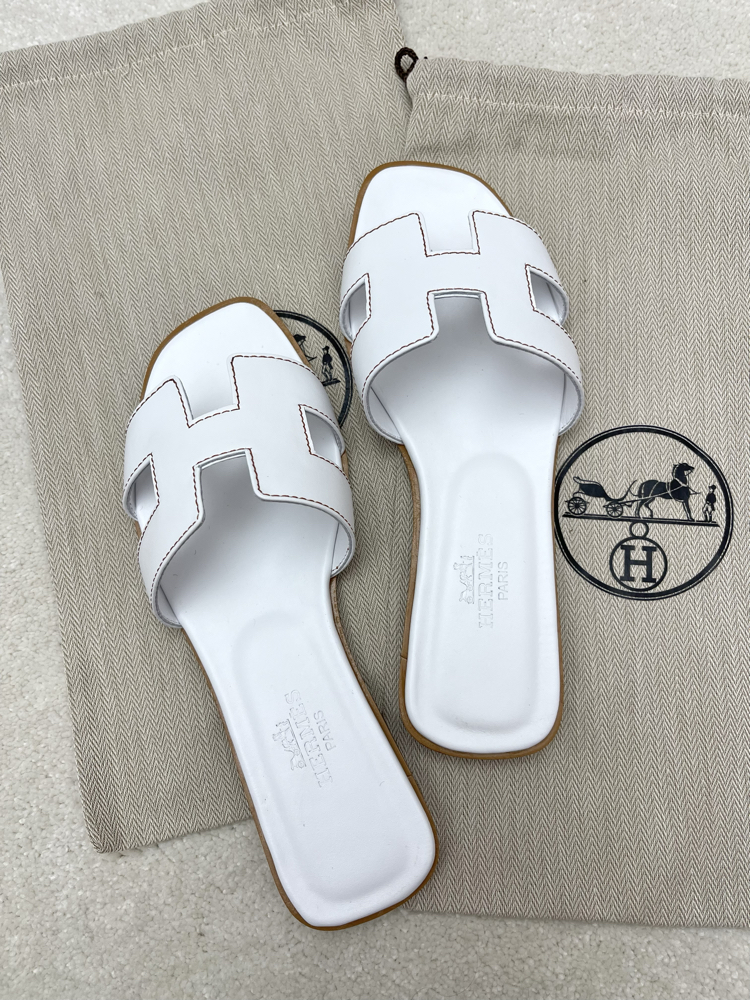 Hermes Oran Terlik Blanc