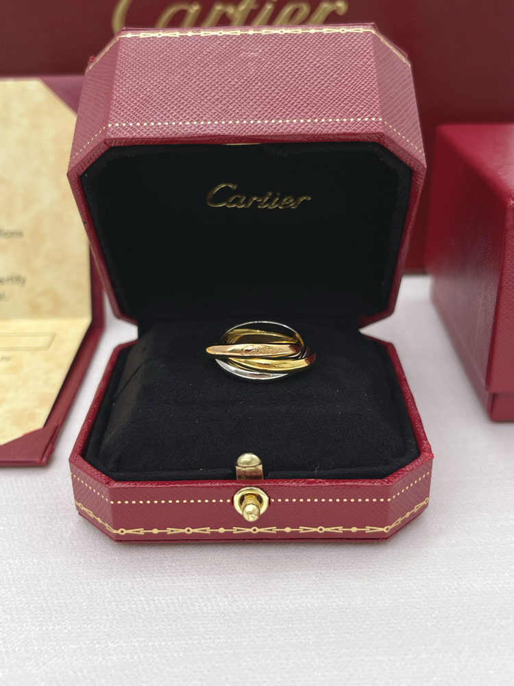 Cartier Trinity 3 Renk Yüzük Kutulu