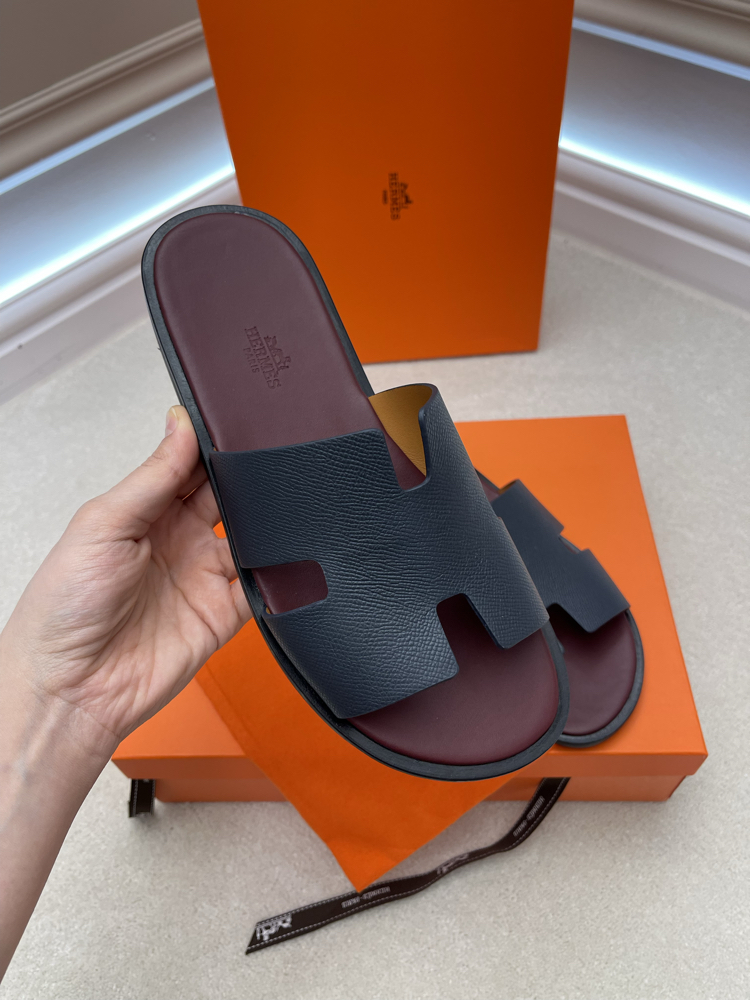 Hermes Izmır Terlik Erkek Celestial Blue Epson Deri