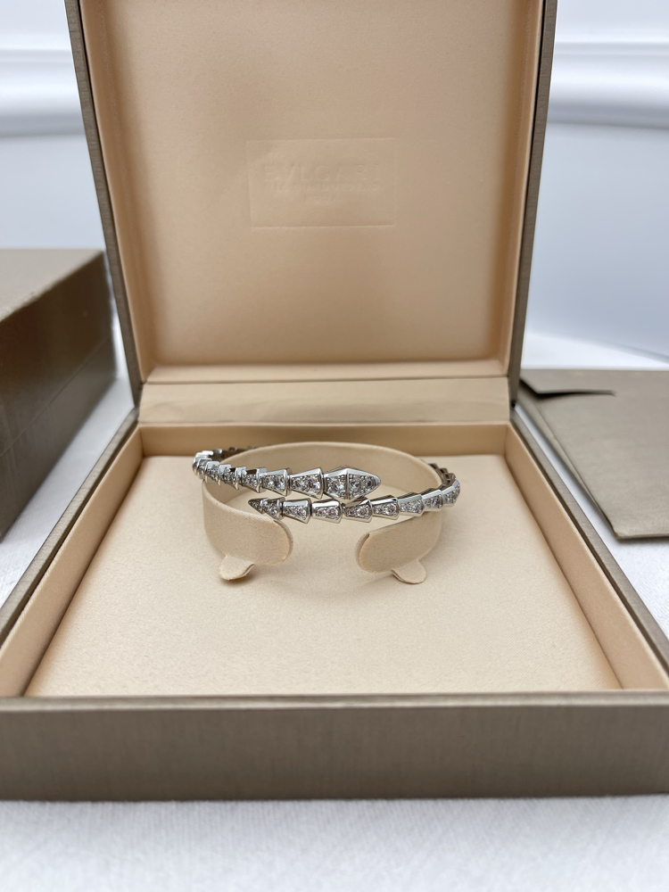 Bvlgari Serpenti Viper Silver Taşlı Kutulu