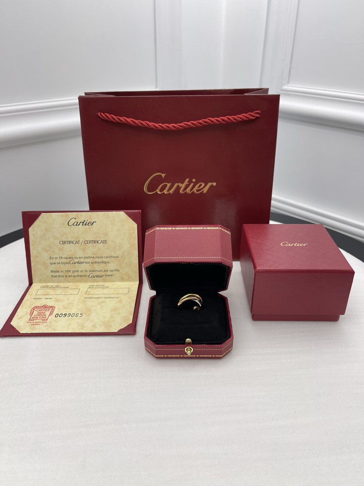 Cartier Trinity 3 Renk Yüzük Kutulu