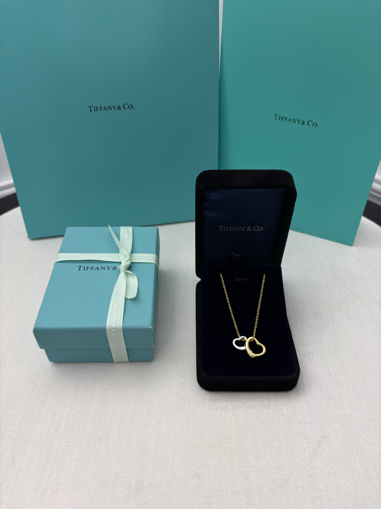 Tiffany Heart İkili Silver-Gold Kolye