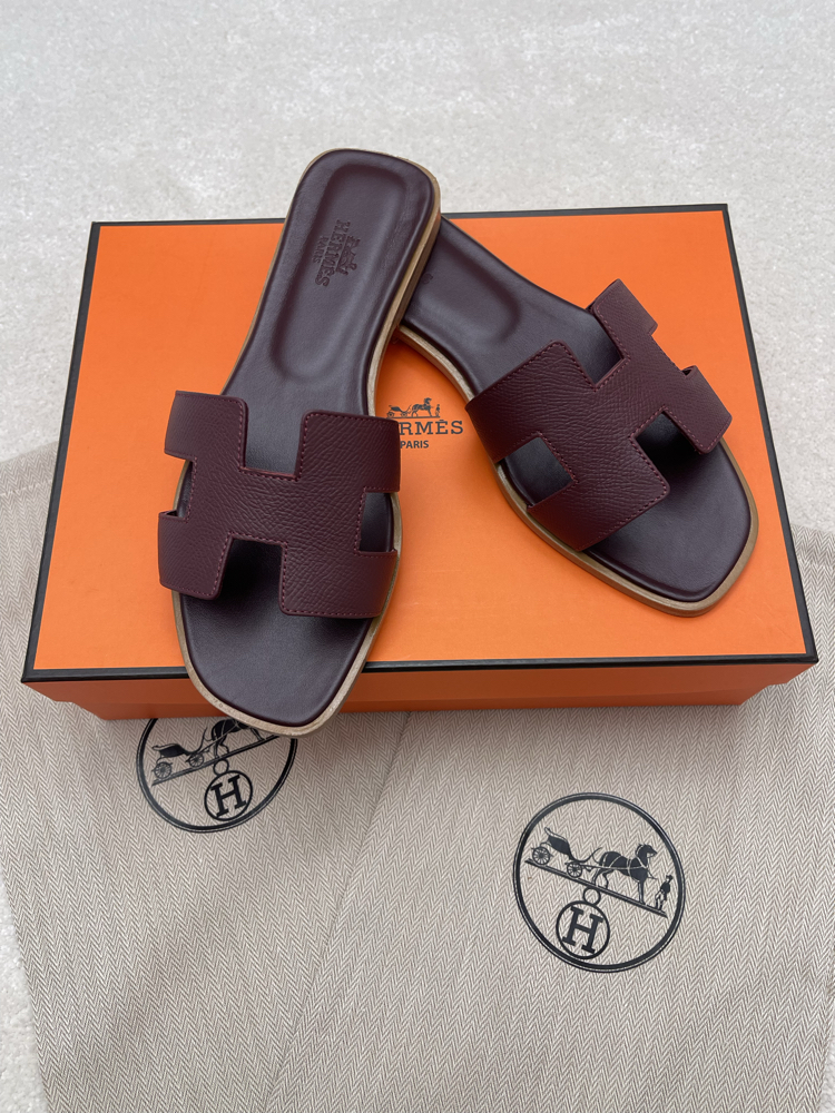 Hermes Oran Terlik Bordo Epson Deri